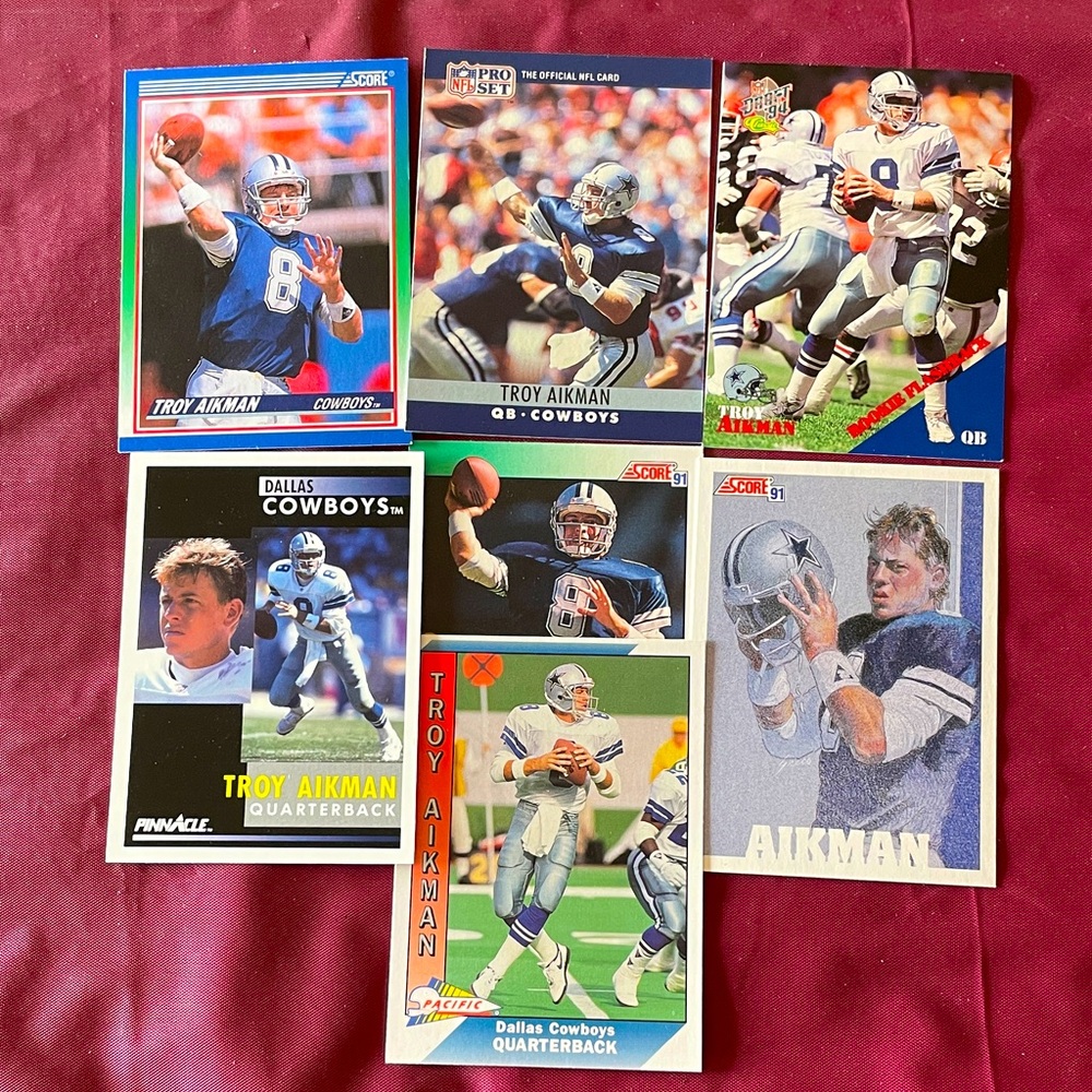 Troy Aikman Football Card Collection